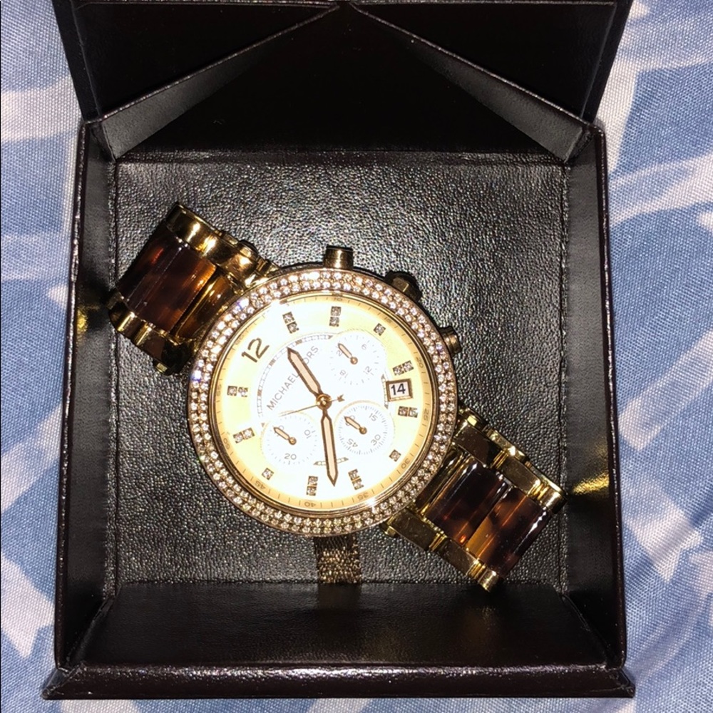 Tortoise Michael Kors Watch